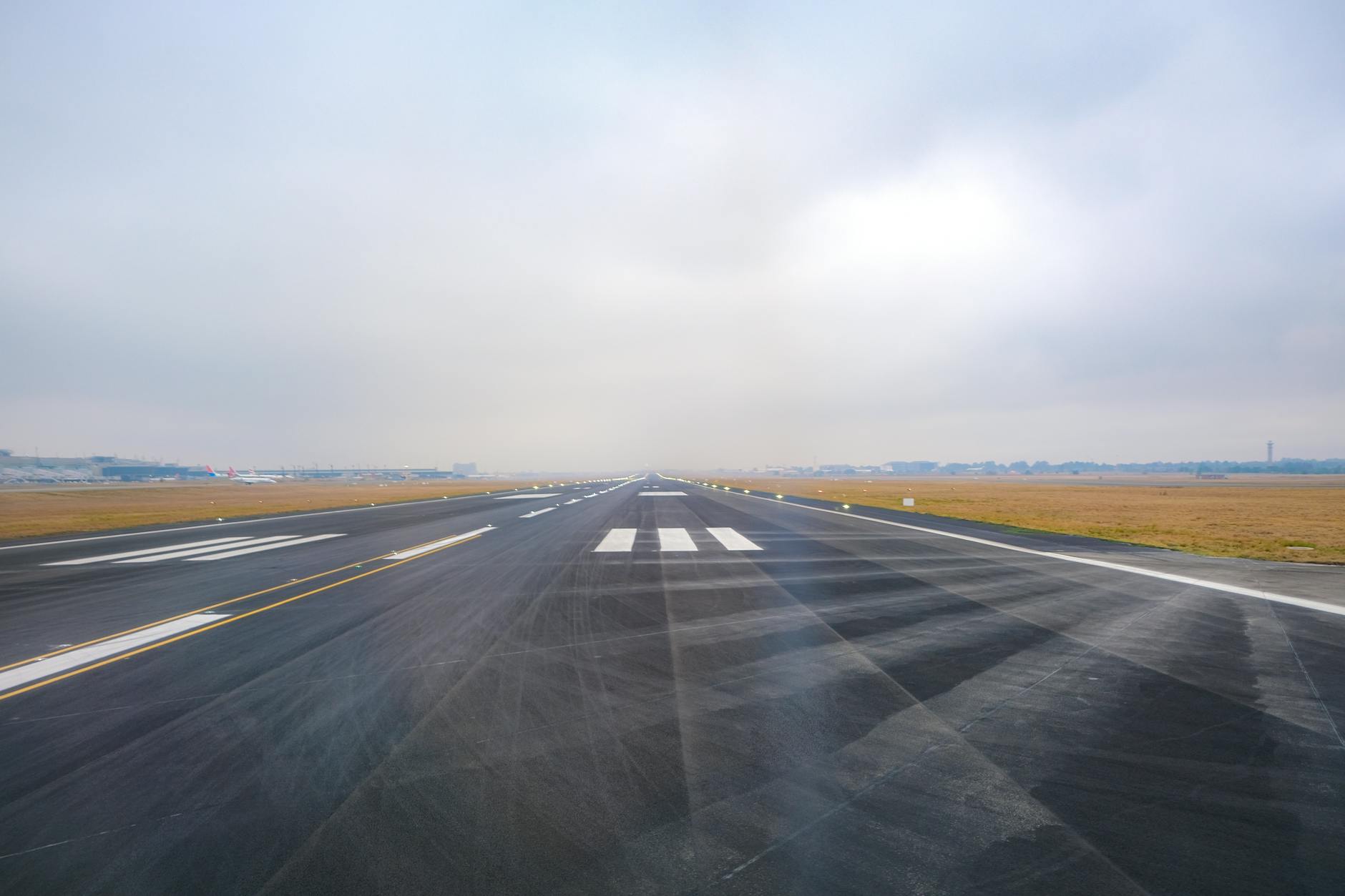 Airport runway view — British Airways cargo air freight services