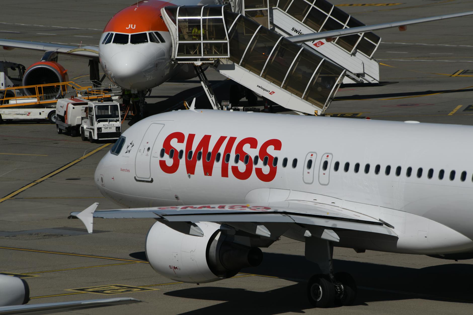Airliner cockpit during flight, representing air freight logistics.