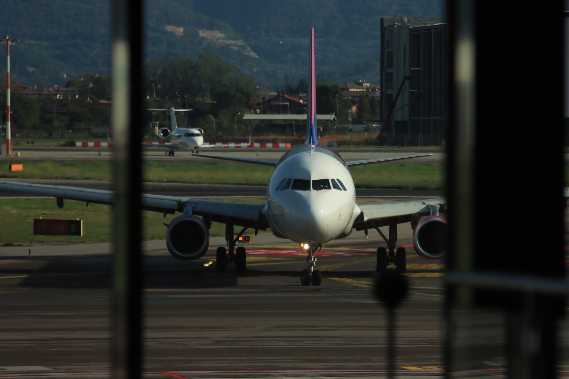 Control tower at an international cargo terminal